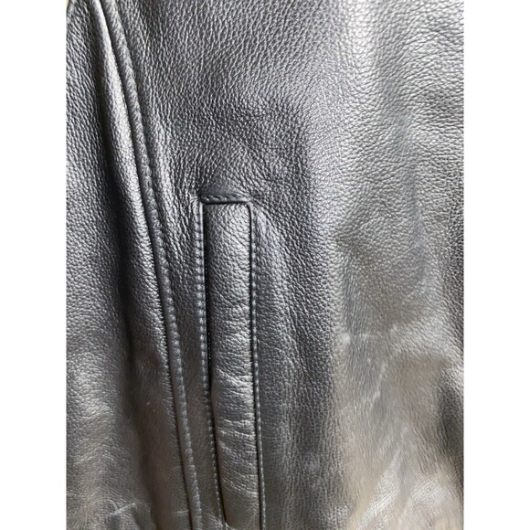 First Classics Black Leather Vest Size 3XL Biker MC Motorcycle Club NEW - Picture 5 of 7